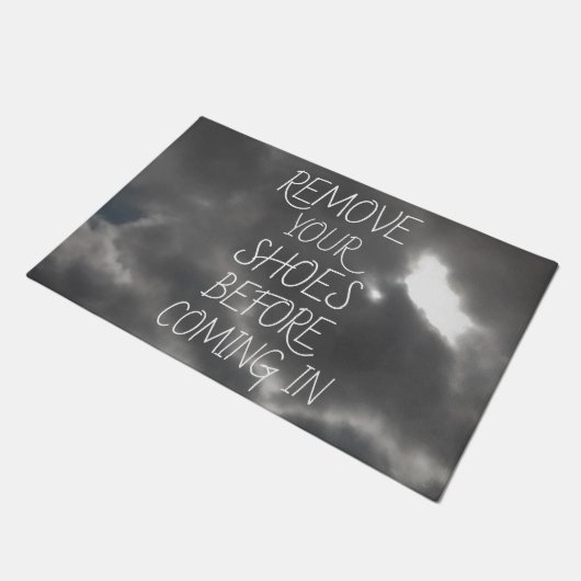 ENTFERNEN SIE IHRE SCHUHE, BEVOR SIE Cool SIND Fußmatte (Schrägansicht)