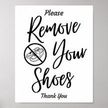 Entfernen Sie Ihre Schuhe