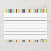 Entfernen Sie leere Rezeptorkarten. Postkarte (Rückseite)