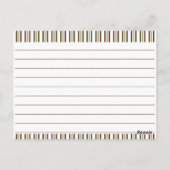 Entfernen Sie leere Rezeptorkarten. Postkarte (Rückseite)