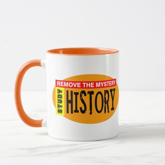 Entfernen Sie mysteriöse Historie Orange Oval Tasse (Links)