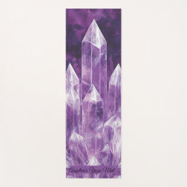 Entfernen Sie Quarzkristalle, die nach Maß gemalt  Yogamatte