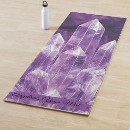 Entfernen Sie Quarzkristalle, die nach Maß gemalt  Yogamatte
