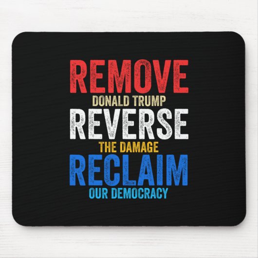 Entfernen Sie Reverse Reclaim Hands Off Protest An Mousepad (Vorne)