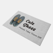 Entfernen Sie Schuhe Doormat Fußmatte (Schrägansicht)