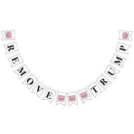 Entfernen Sie Trumps Pink-Slip für Trump im Weißen Wimpelkette
