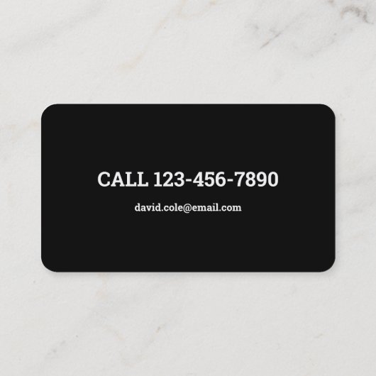 Entfernen von Auto-Rack-Recycelnd Junk Visitenkarte (Rückseite)