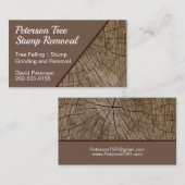 Entfernen von Baumstumpf Visitenkarte (Vorne/Hinten)