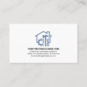 Entfernen von Handyman Electrical Circuit Zuhause Visitenkarte (Rückseite)