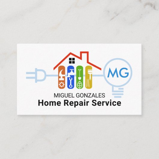 Entfernen von Handyman Electrical Circuit Zuhause Visitenkarte (Vorderseite)