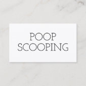 Entfernen von Hausmüll Visitenkarte (Vorderseite)