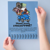 Entfernen von Junk- oder Garbage Removal Business- Flyer (Hand)