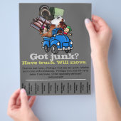 Entfernen von Junk- und Garbage-Werbung für Flyer (Hand)