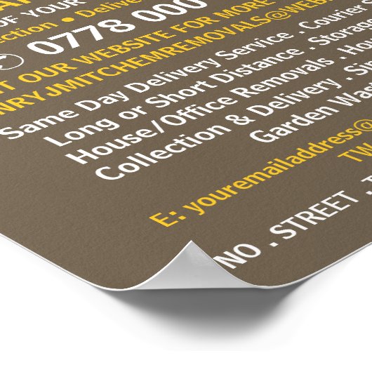 Entfernen von Männerhausdesign, Entfernen von Unte Poster (Ecke)