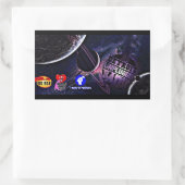 Entfernen von nicht angesteckten Aufklebern im Wel Rechteckiger Aufkleber (Tasche)