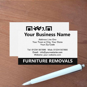 Entfernen von QR-Code-Visitenkarte für Möbel Visitenkarte