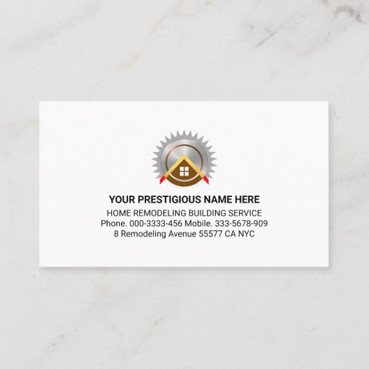 Entfernen von Reparaturen an Spritzer-Zuhause Visitenkarte (Rückseite)