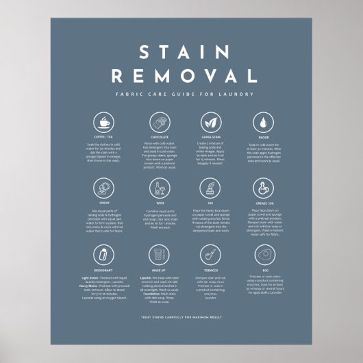 Entfernen von Stangen für die Symbole des Wäschere Poster (Vorne)