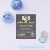 Entfernen von Van-Design, Umzugsfirmenwerbung Flyer (Einzeln)