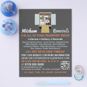 Entfernen von Van-Design, Umzugsfirmenwerbung Flyer (Einzeln)