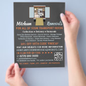 Entfernen von Van-Design, Umzugsfirmenwerbung Flyer (Hand)