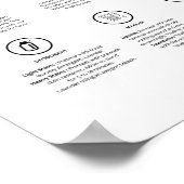 Entfernen von Wäschesymbols für die Halterung - Vo Poster (Ecke)