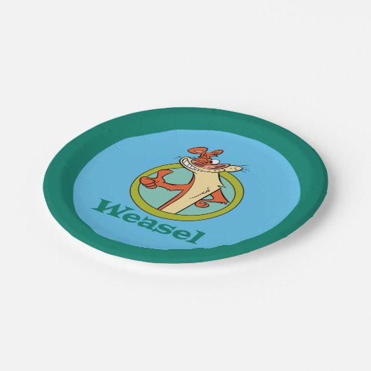 Entfernen von Zeichen-Grafik Pappteller (Schrägansicht)