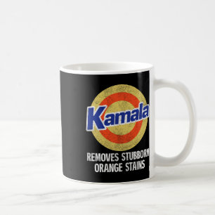 Entfernt stubborne Orangenstände Kaffeetasse