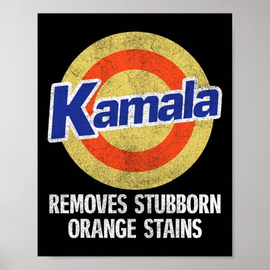 Entfernt stubborne Orangenstände Poster (Vorne)