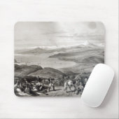 Entfernte Ansicht des Aconcagua-Vulkans Mousepad (Mit Mouse)