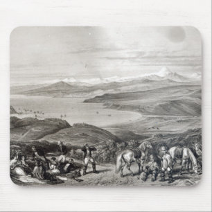 Entfernte Ansicht des Aconcagua-Vulkans Mousepad