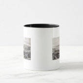 Entfernte Ansicht des Aconcagua-Vulkans Tasse (Zentrum)