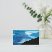 Entfernte Berge Visitenkarte (Stehend Vorderseite)