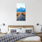 Entfernte Berggipfel Leinwanddruck (Insitu (Schlafzimmer))