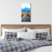 Entfernte Berggipfel Leinwanddruck (Insitu (Schlafzimmer))