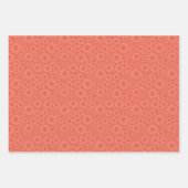 Entfernte Blume auf einem Peach Background Wrappin Geschenkpapier Set (Vorderseite 3)