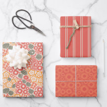 Entfernte Blume auf einem Peach Background Wrappin