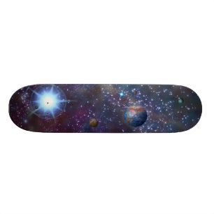 Entfernte Galaxie Skateboard