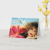 Entfernte Liebe - denkend an Sie Karte (Gelbe Blume)