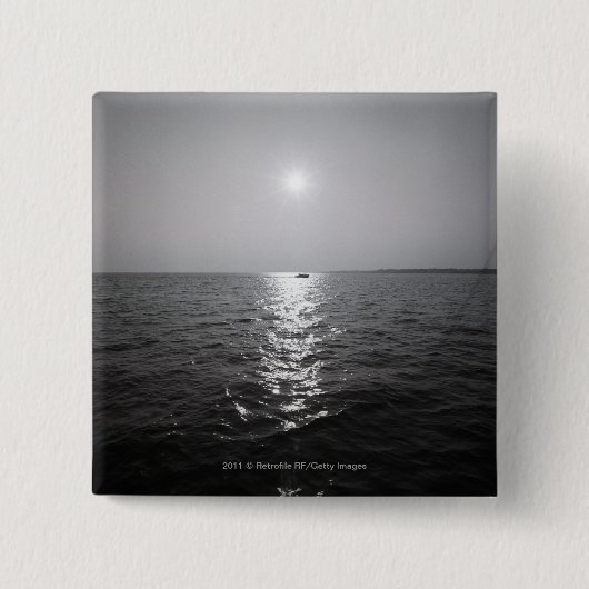 Entferntes Boot auf Ozean Button (Vorderseite)