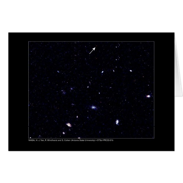 Entferntes Galaxien Hubble Teleskop (Vorderseite (Horizontal))