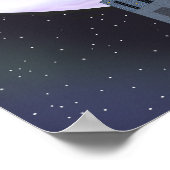 Entferntester Planet und ein verfallener Beobachtu Poster (Ecke)