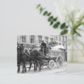Entfernung des Schnees, 1908 Postkarte (Stehend Vorderseite)
