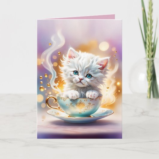 Entfernung in einem Teacup — Anmerkung Karte (Vorderseite)