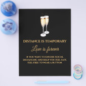 Entfernung ist temporäre Liebe ist ewig Flyer (Einzeln)