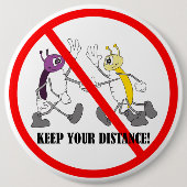 Entfernung von Coronavirus Covid-19 Button (Vorderseite)