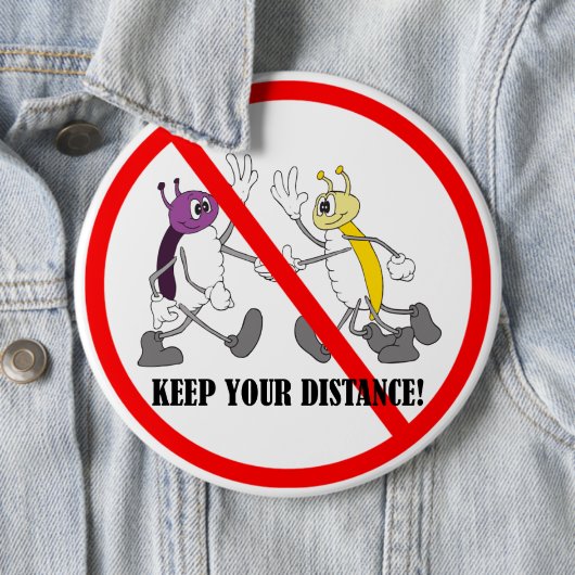 Entfernung von Coronavirus Covid-19 Button (Beispiel)