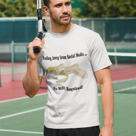 Entfernung von der Banane der sozialen Medien T-Shirt