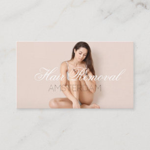 Entfernung von Körperhaaren Hautklinik Rose Gold M Visitenkarte
