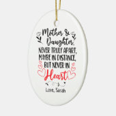 Entfernung von personalisierter Mutter und Tochter Keramik Ornament (Links)